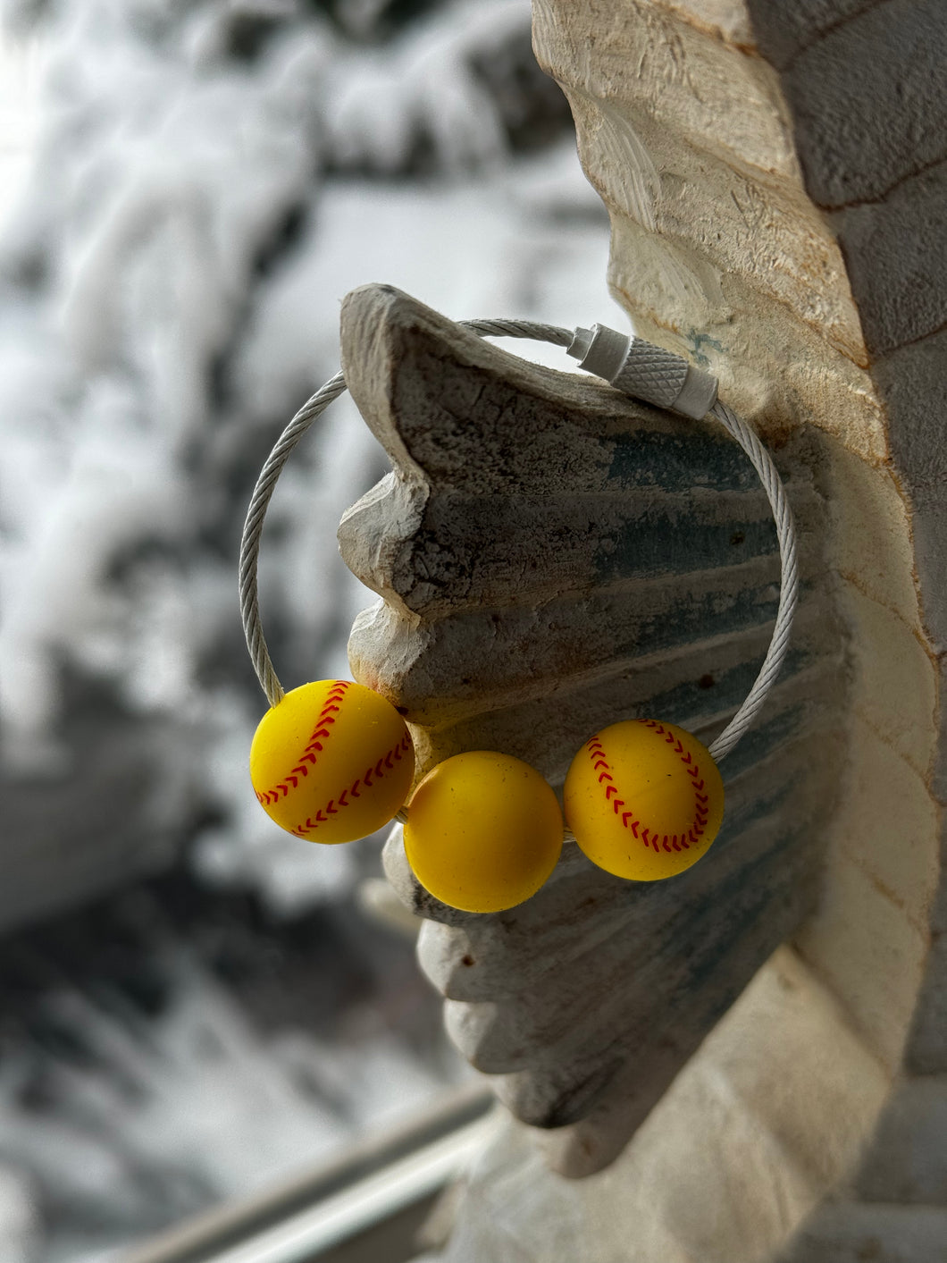 Softball bag charm