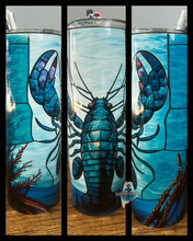 Load image into Gallery viewer, 20oz Stained Glass Lobster Tumbler
