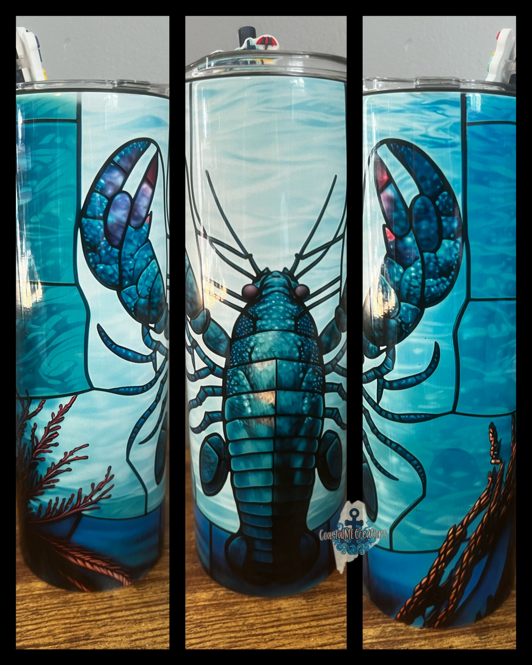 20oz Stained Glass Lobster Tumbler