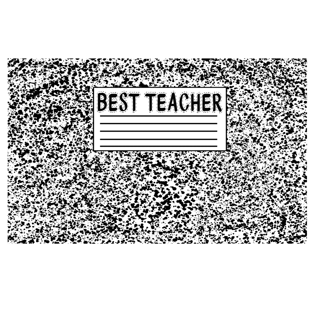 Best Teacher Notebook Tumbler