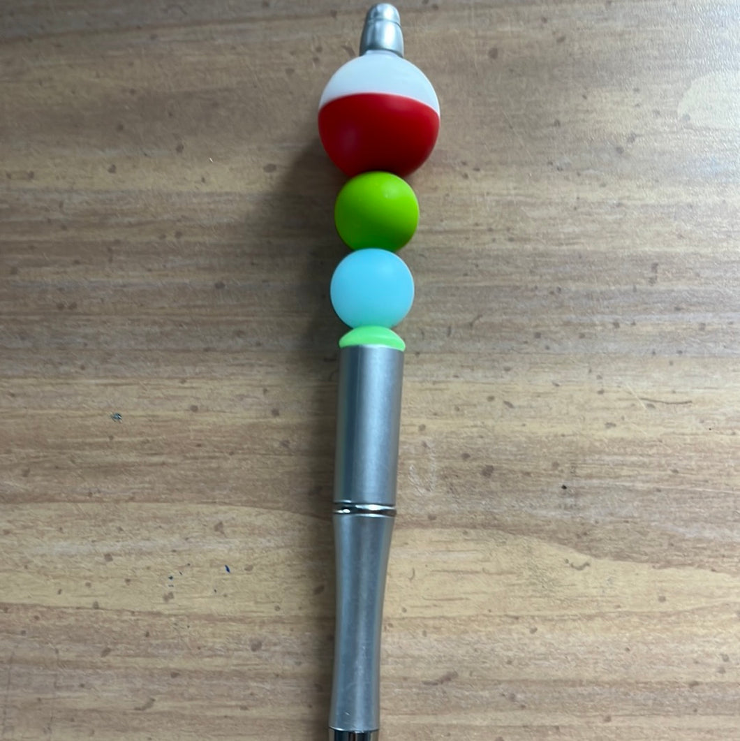 Silver pen with bobber