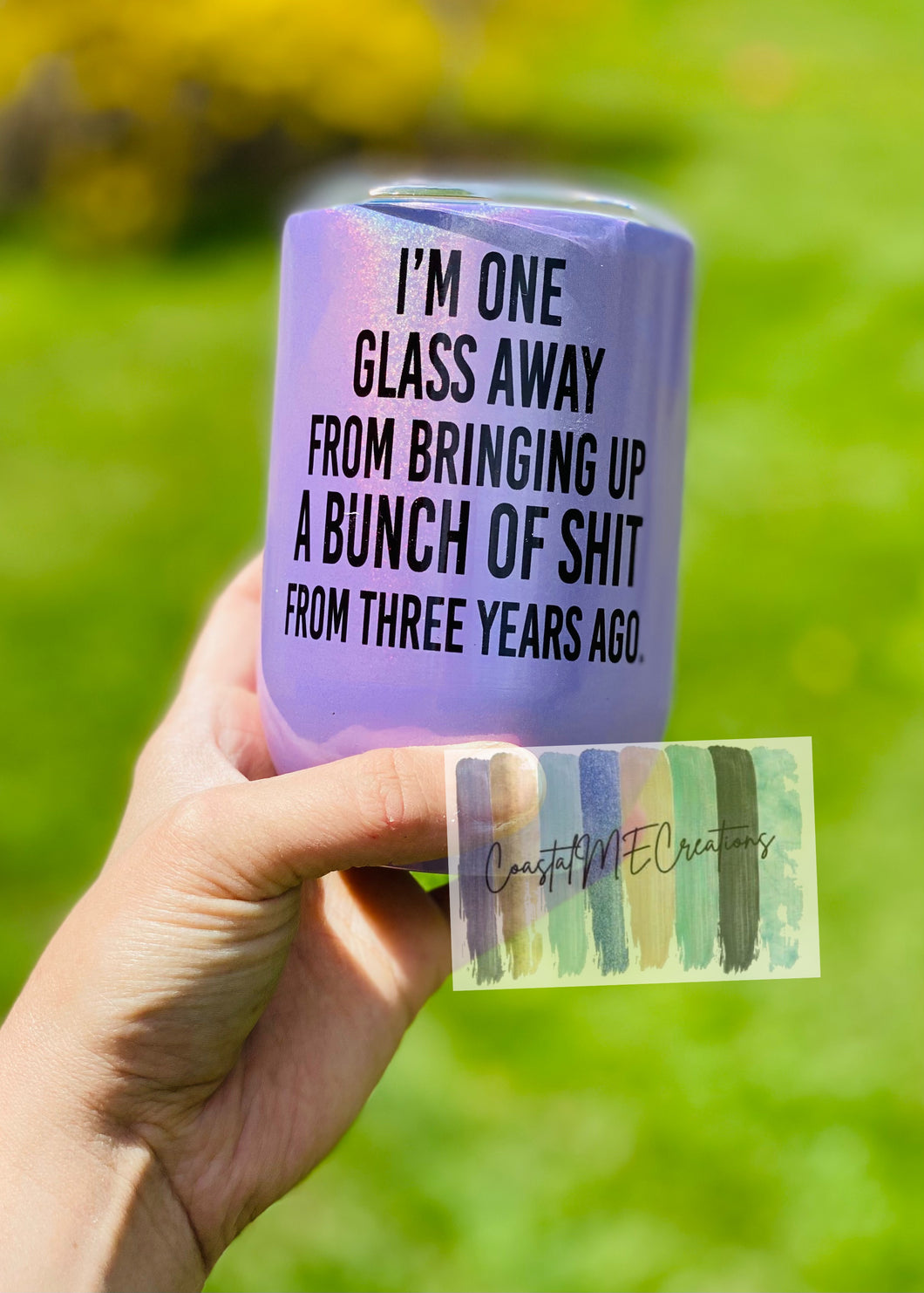 12oz Holographic Wine Tumbler