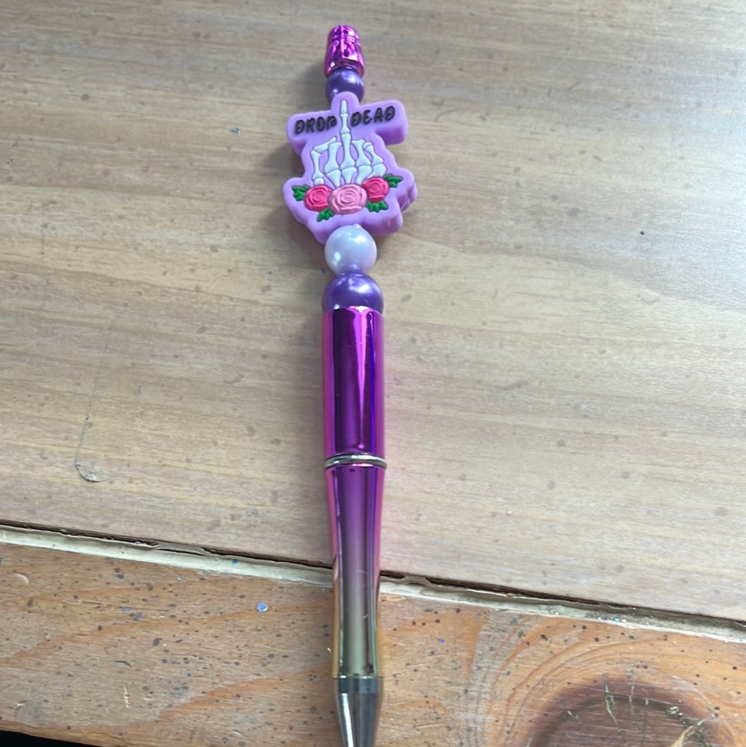 Purple ombré pen with drop dead