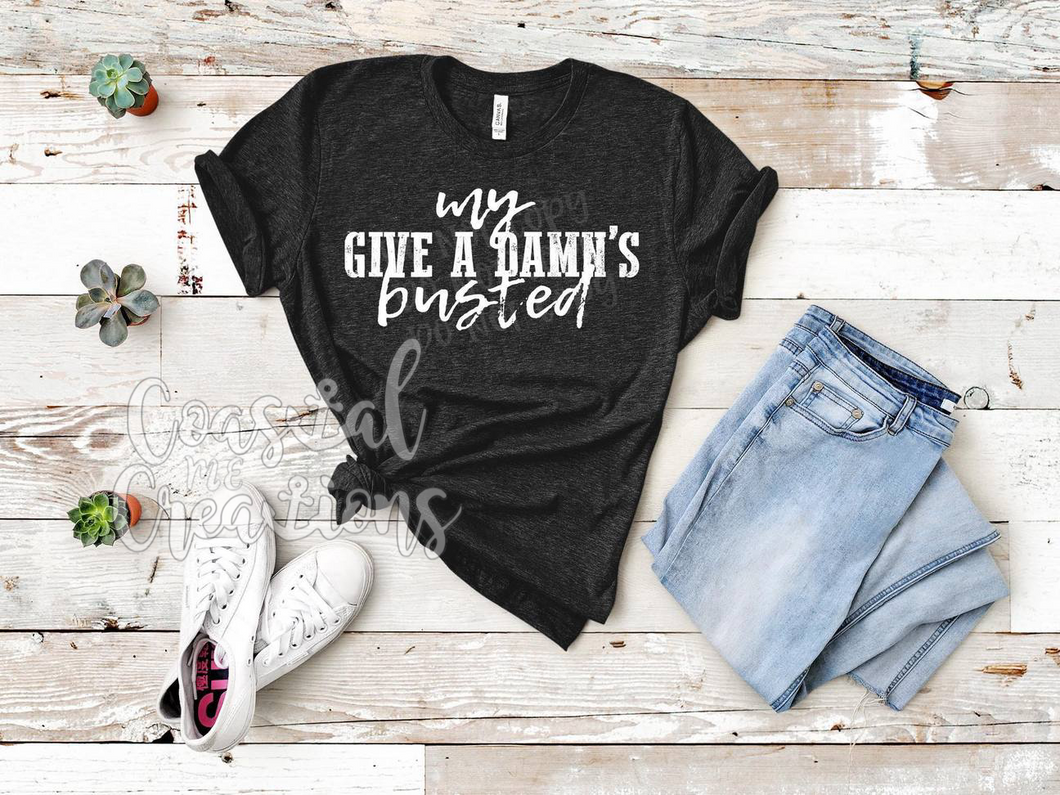 My give a damns busted - white design
